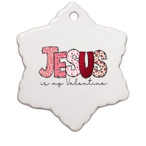 Jesus Is My Valentine Matching Couple Lover Ceramic Star Ornament