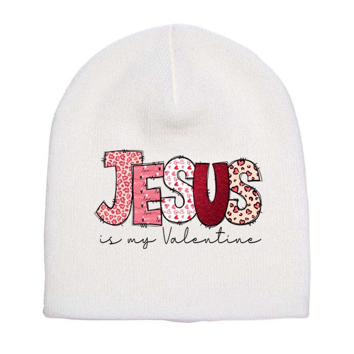 Jesus Is My Valentine Matching Couple Lover Short Acrylic Beanie