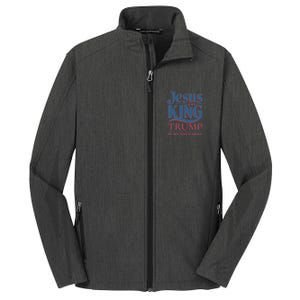 Jesus Is My King Trump Is My President Core Soft Shell Jacket