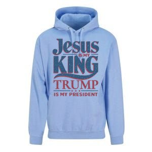 Jesus Is My King Trump Is My President Unisex Surf Hoodie