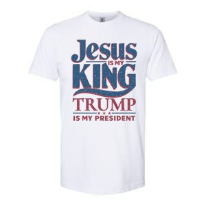 Jesus Is My King Trump Is My President Softstyle CVC T-Shirt