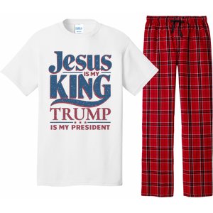 Jesus Is My King Trump Is My President Pajama Set