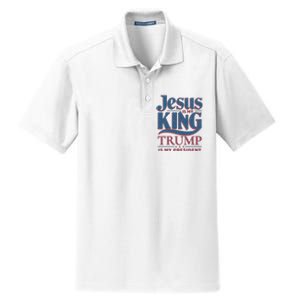 Jesus Is My King Trump Is My President Dry Zone Grid Polo