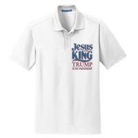 Jesus Is My King Trump Is My President Dry Zone Grid Polo