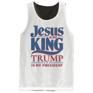 Jesus Is My King Trump Is My President Mesh Reversible Basketball Jersey Tank