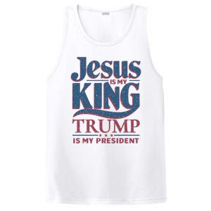 Jesus Is My King Trump Is My President PosiCharge Competitor Tank