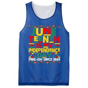 Junenth Is My Independence Day Freedom African Funny Gift Mesh Reversible Basketball Jersey Tank