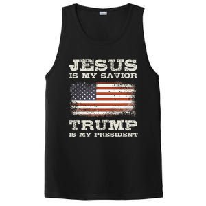 Jesus Is My Savior Trump Is My President PosiCharge Competitor Tank