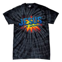 Jesus Is My Superhero Cute Powerful Christian Gift Comic Tie-Dye T-Shirt