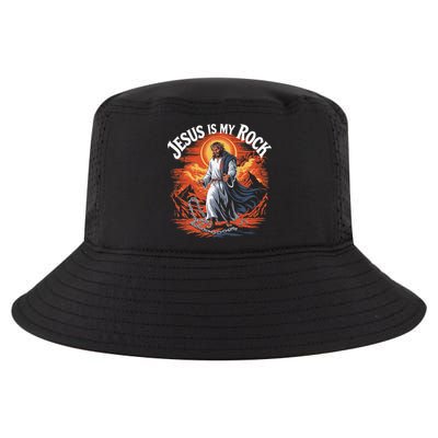 Jesus Is My Rock Biblical Christian Religious Biblical Cool Comfort Performance Bucket Hat