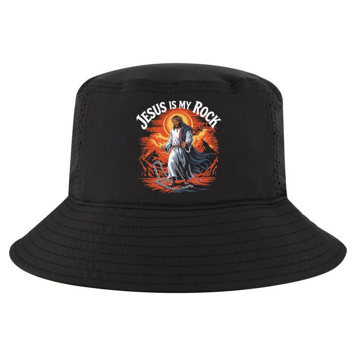 Jesus Is My Rock Biblical Christian Religious Biblical Cool Comfort Performance Bucket Hat