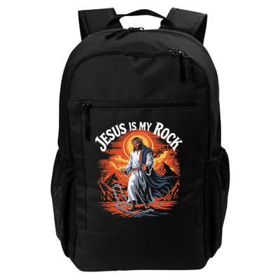Jesus Is My Rock Biblical Christian Religious Biblical Backpack