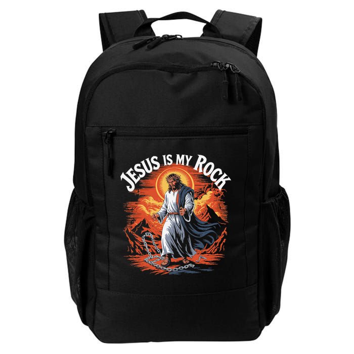Jesus Is My Rock Biblical Christian Religious Biblical Backpack