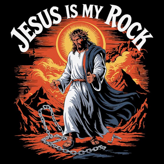 Jesus Is My Rock Biblical Christian Religious Biblical Bucket Hat