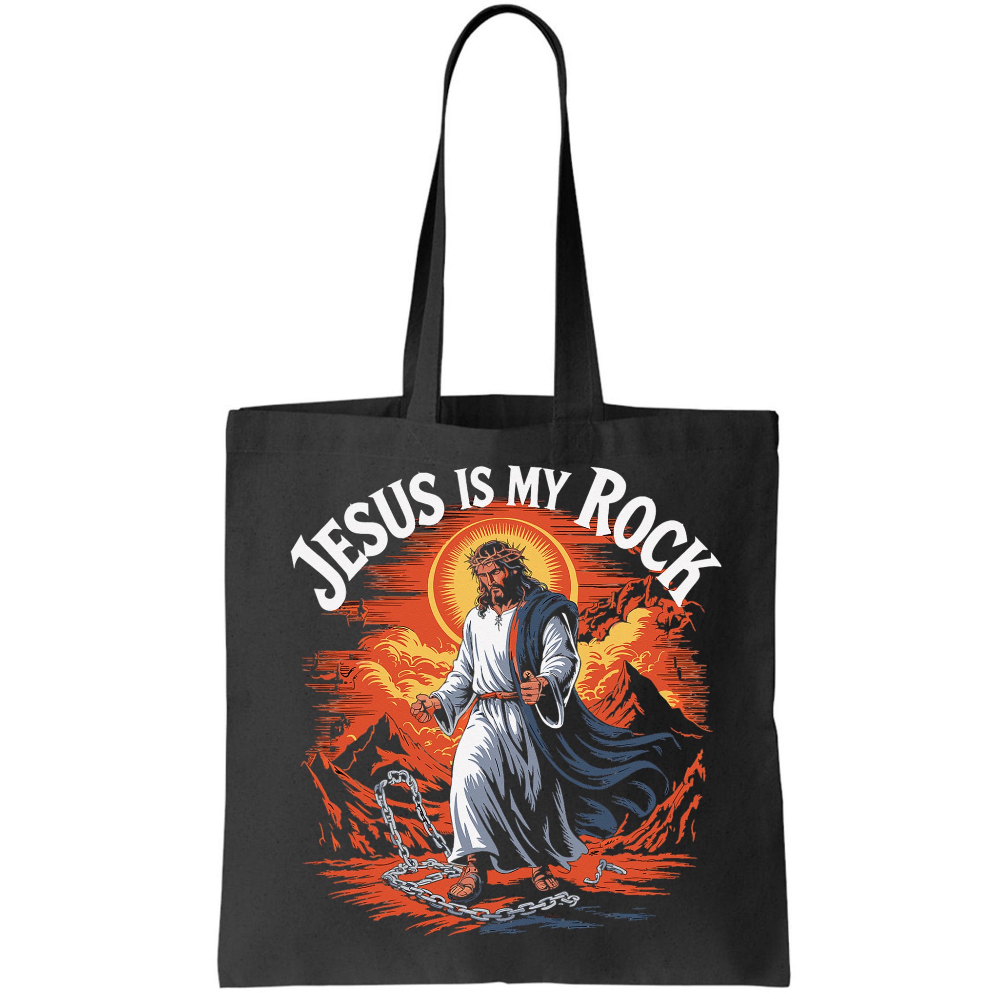 Jesus Is My Rock Biblical Christian Religious Biblical Bag