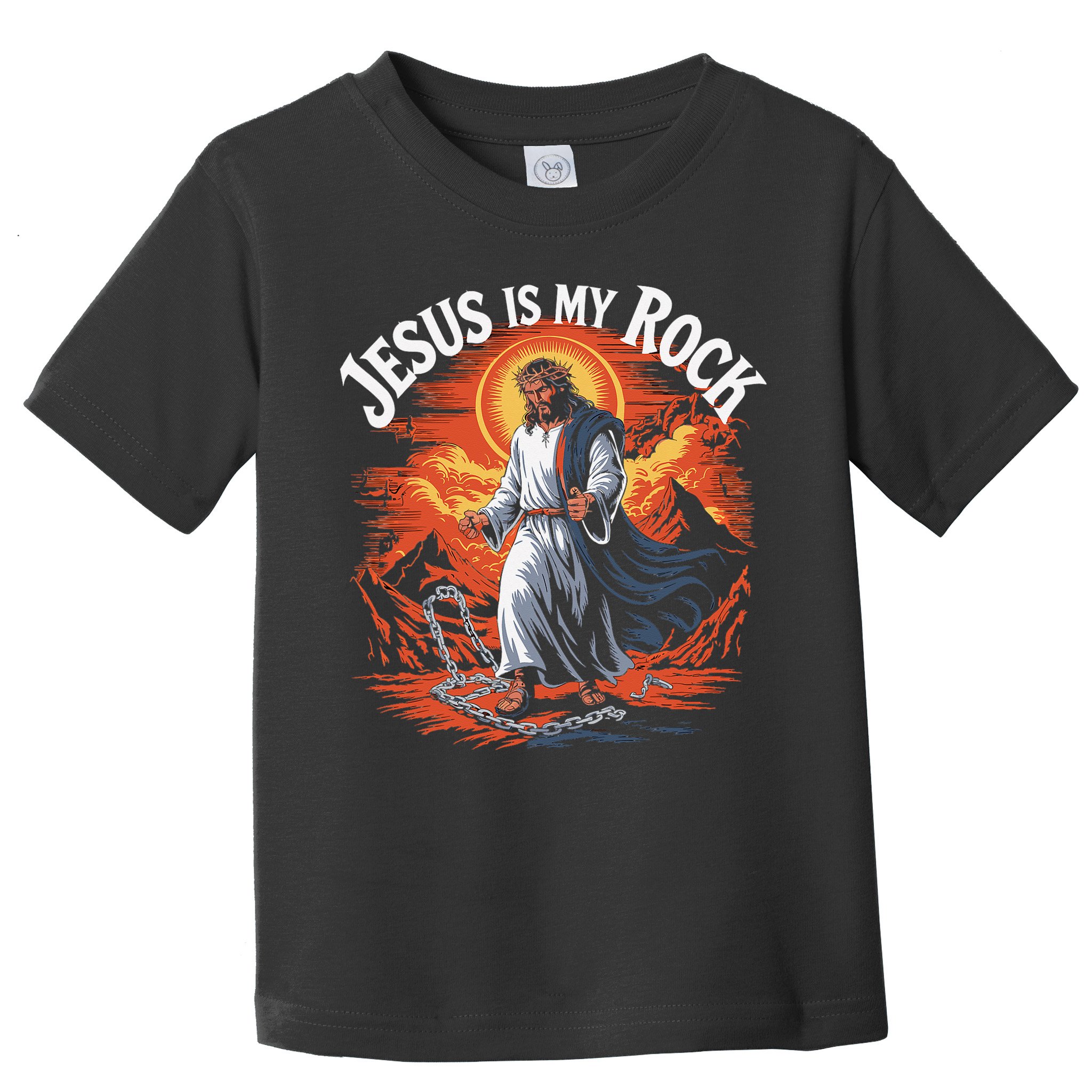 Jesus Is My Rock Biblical Christian Religious Biblical Toddler T-Shirt