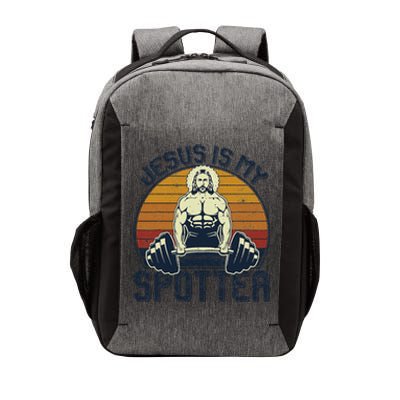 Jesus Is My Spotter Funny Christian Weightlifting Gym Gift Vector Backpack