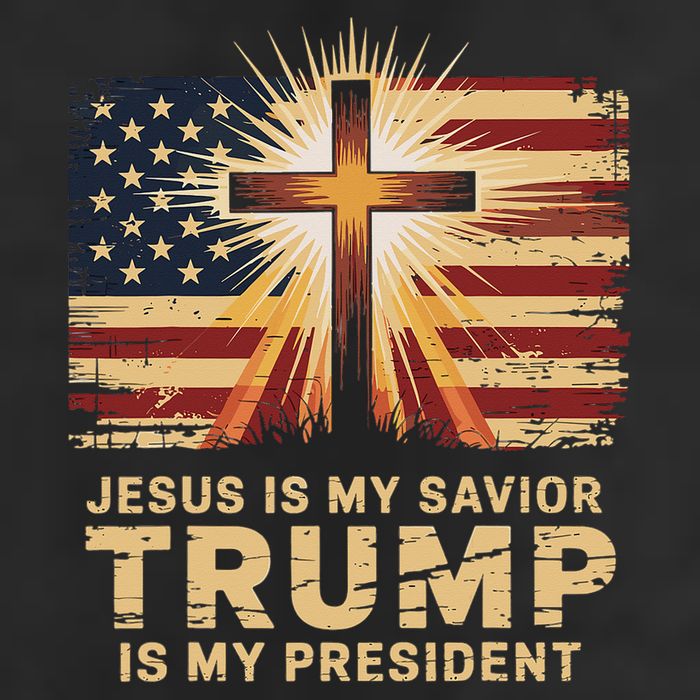Jesus Is My Savior Trump Is My President Biblical Cool Comfort Performance Bucket Hat