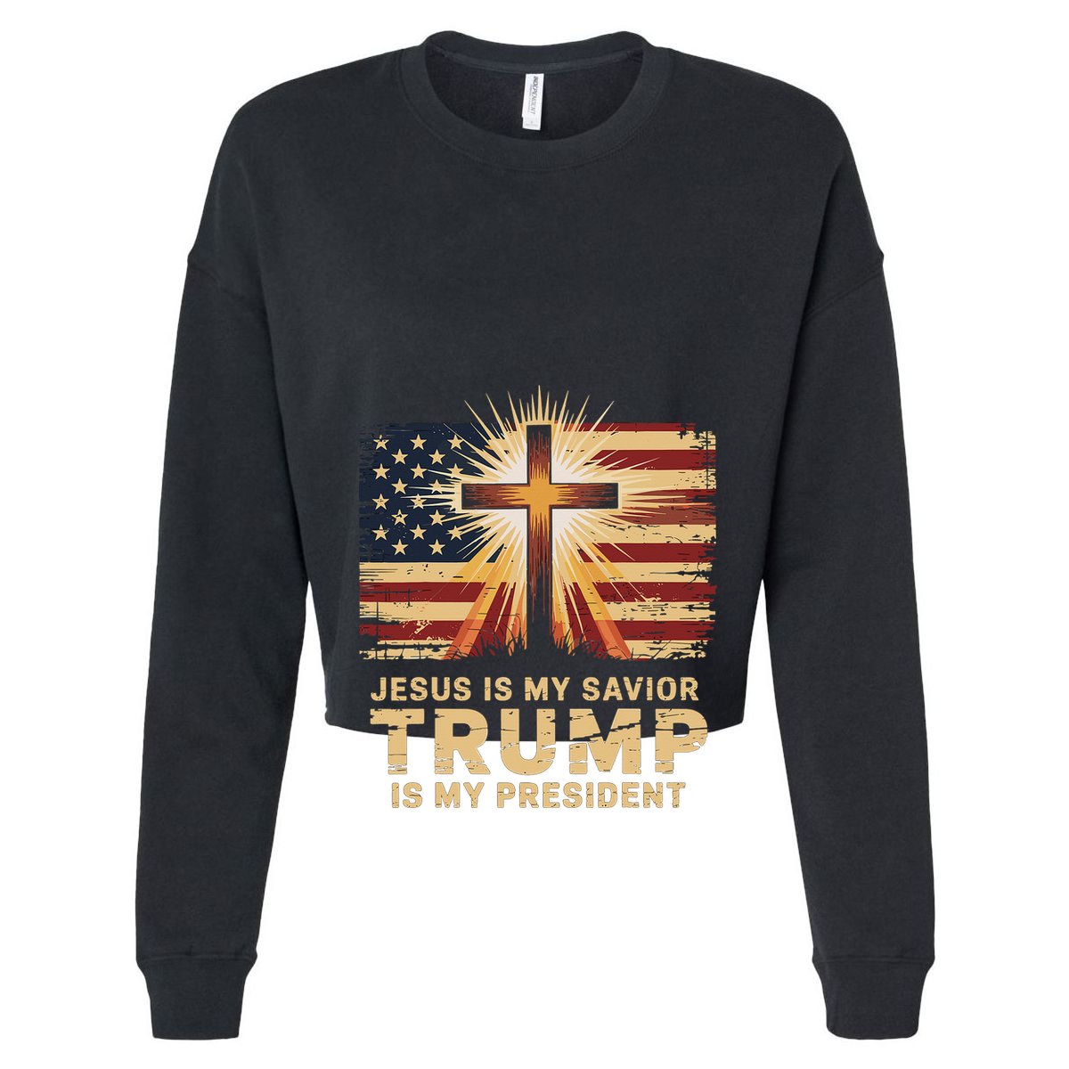 Jesus Is My Savior Trump Is My President Biblical Vector Backpack