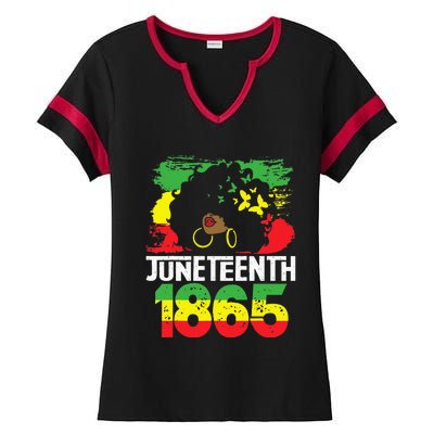 Juneteenth Is My Independence Day Black Women Black Pride Ladies Halftime Notch Neck Tee