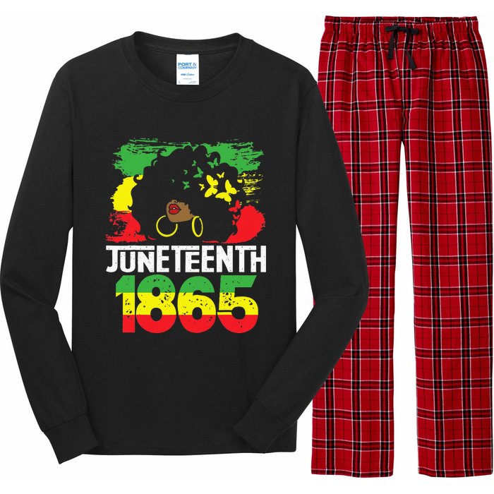 Juneteenth Is My Independence Day Black Women Black Pride Long Sleeve Pajama Set