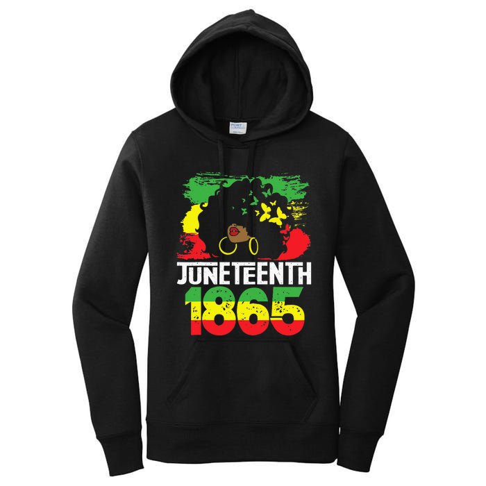 Juneteenth Is My Independence Day Black Women Black Pride Women's Pullover Hoodie