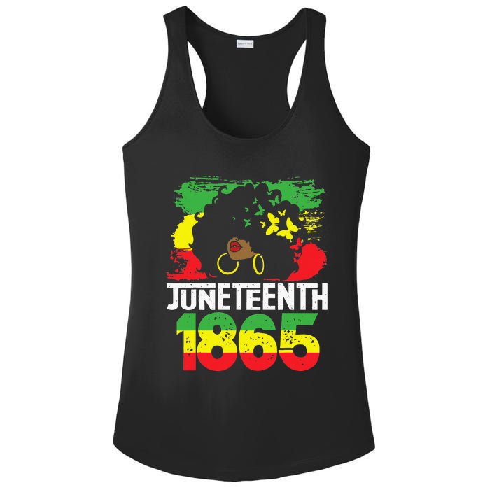 Juneteenth Is My Independence Day Black Women Black Pride Ladies PosiCharge Competitor Racerback Tank