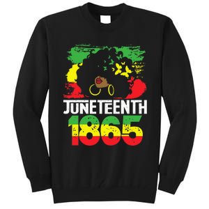 Juneteenth Is My Independence Day Black Women Black Pride Tall Sweatshirt