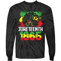 Juneteenth Is My Independence Day Black Women Black Pride Tie-Dye Long Sleeve Shirt