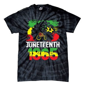 Juneteenth Is My Independence Day Black Women Black Pride Tie-Dye T-Shirt