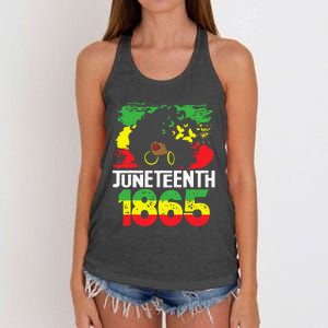 Juneteenth Is My Independence Day Black Women Black Pride Women's Knotted Racerback Tank