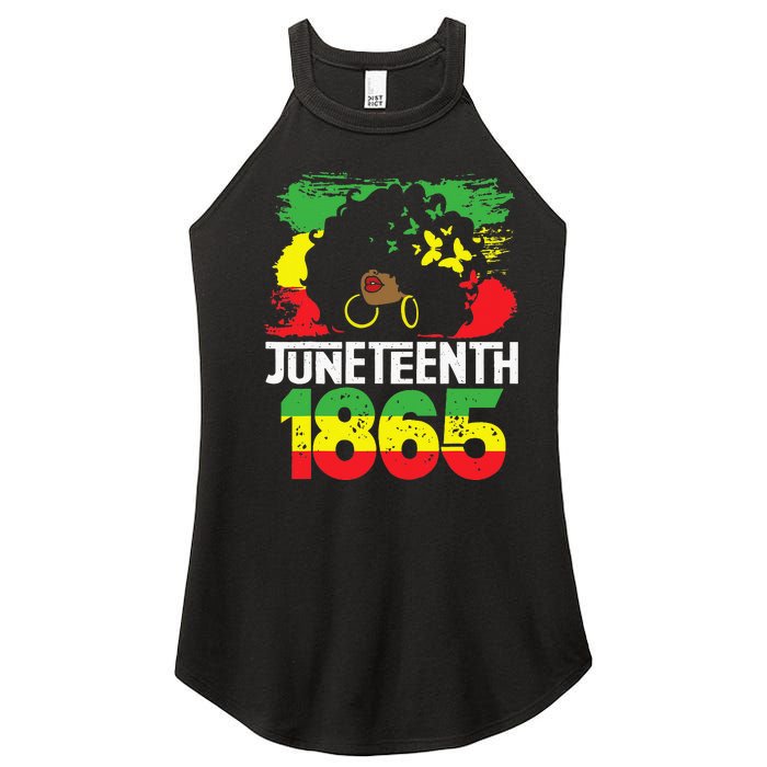 Juneteenth Is My Independence Day Black Women Black Pride Women's Perfect Tri Rocker Tank