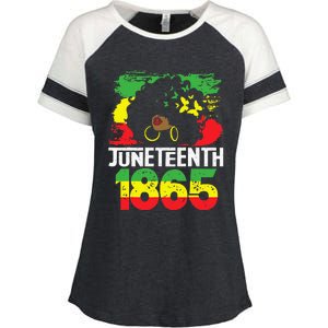 Juneteenth Is My Independence Day Black Women Black Pride Enza Ladies Jersey Colorblock Tee