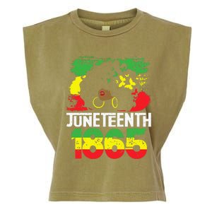 Juneteenth Is My Independence Day Black Women Black Pride Garment-Dyed Women's Muscle Tee