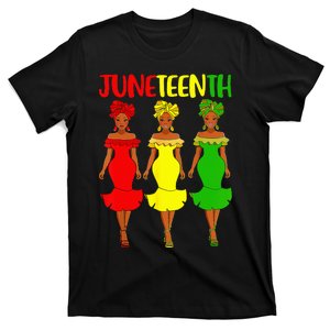 Juneteenth Is My Independence Day Afro Melanin Black  T-Shirt