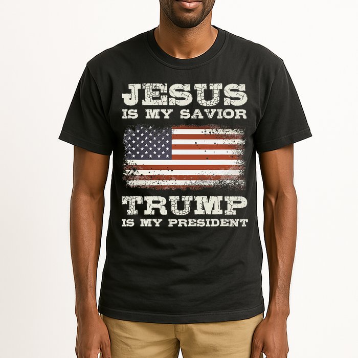 Jesus Is My Savior Trump Is My President Tall T-Shirt