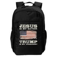 Jesus Is My Savior Trump Is My President Backpack