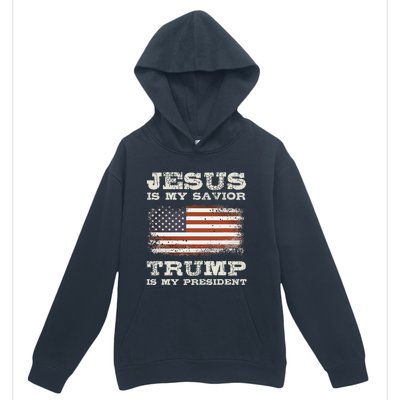 Jesus Is My Savior Trump Is My President Urban Pullover Hoodie