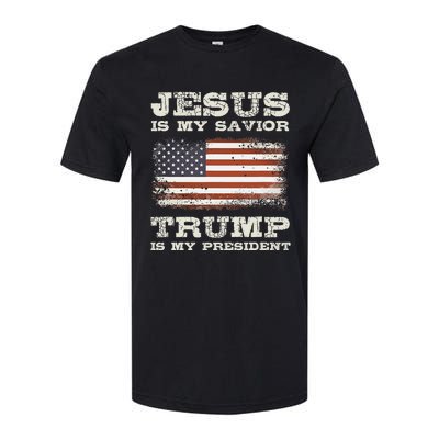 Jesus Is My Savior Trump Is My President Softstyle® CVC T-Shirt