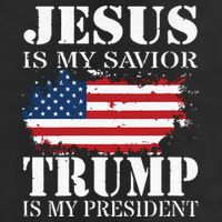 Jesus Is My Savior Trump Is My President Adult Drive Performance Visor