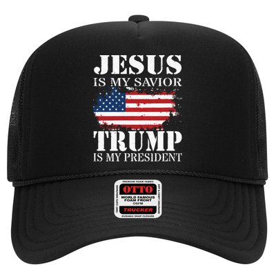 Jesus Is My Savior Trump Is My President Trucker Hat