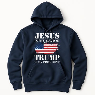 Jesus Is My Savior Trump Is My President Hoodie
