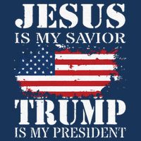 Jesus Is My Savior Trump Is My President 16 in Basic Backpack