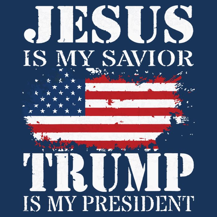 Jesus Is My Savior Trump Is My President 16 in Basic Backpack