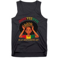 Juneteenth Is My Independence Day Black Black Queen Tank Top