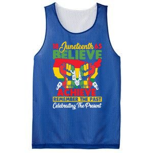 Junenth Is My Independence Day Believe Achieve Succeed Gift Mesh Reversible Basketball Jersey Tank