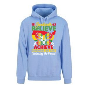 Junenth Is My Independence Day Believe Achieve Succeed Gift Unisex Surf Hoodie