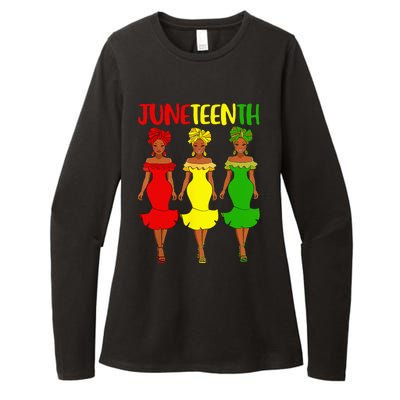 Juneteenth Is My Independence Day Afro Melanin Black Wo Womens CVC Long Sleeve Shirt