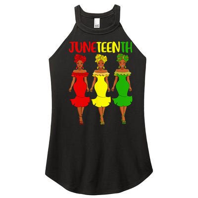 Juneteenth Is My Independence Day Afro Melanin Black Wo Women's Perfect Tri Rocker Tank