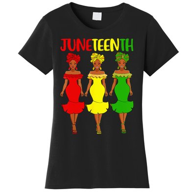 Juneteenth Is My Independence Day Afro Melanin Black Wo Women's T-Shirt